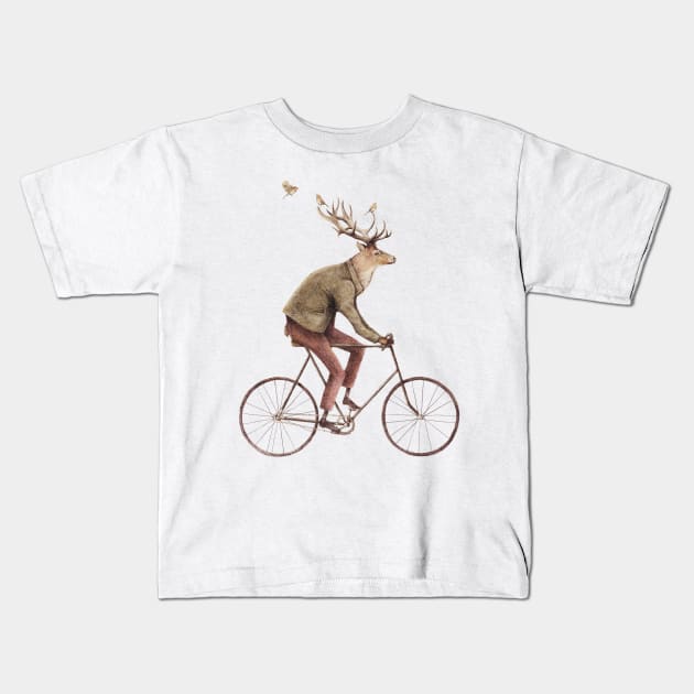 Even a Gentleman rides Kids T-Shirt by mikekoubou